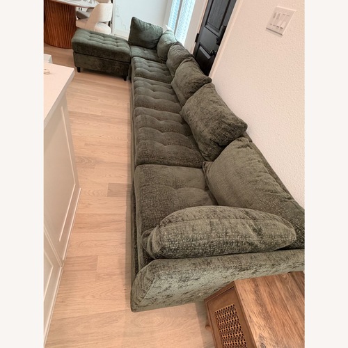 Used Modular Sectional Couch With Storage Ottoman for sale on AptDeco