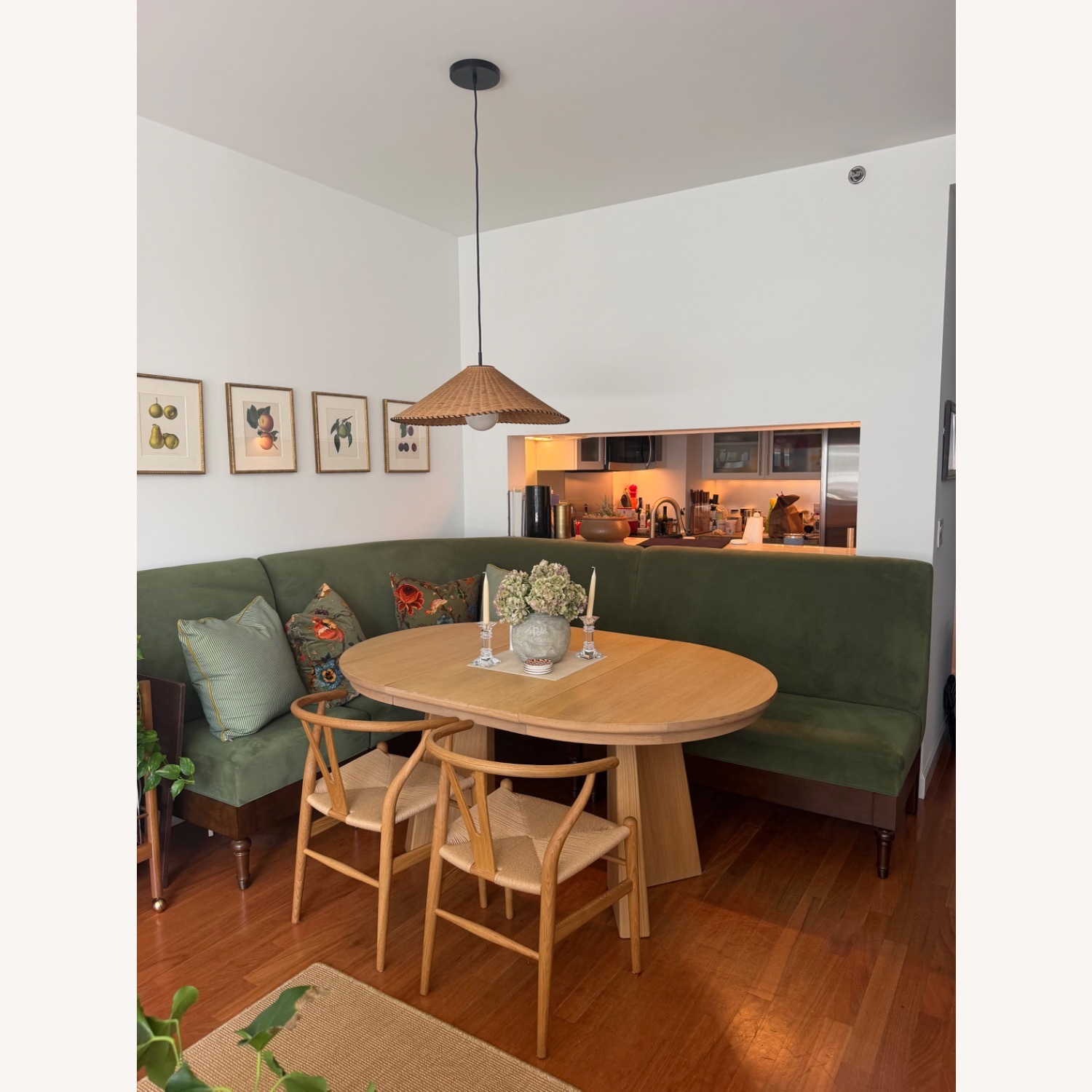Pottery Barn Hayworth Velvet Dining Banquette - image-2