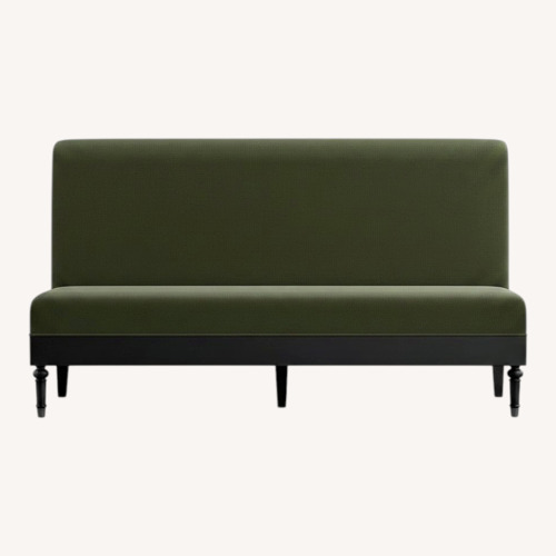 Used Pottery Barn Hayworth Velvet Dining Banquette for sale on AptDeco