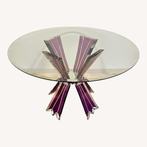 Used Vintage Lucite and Glass Table for sale on AptDeco