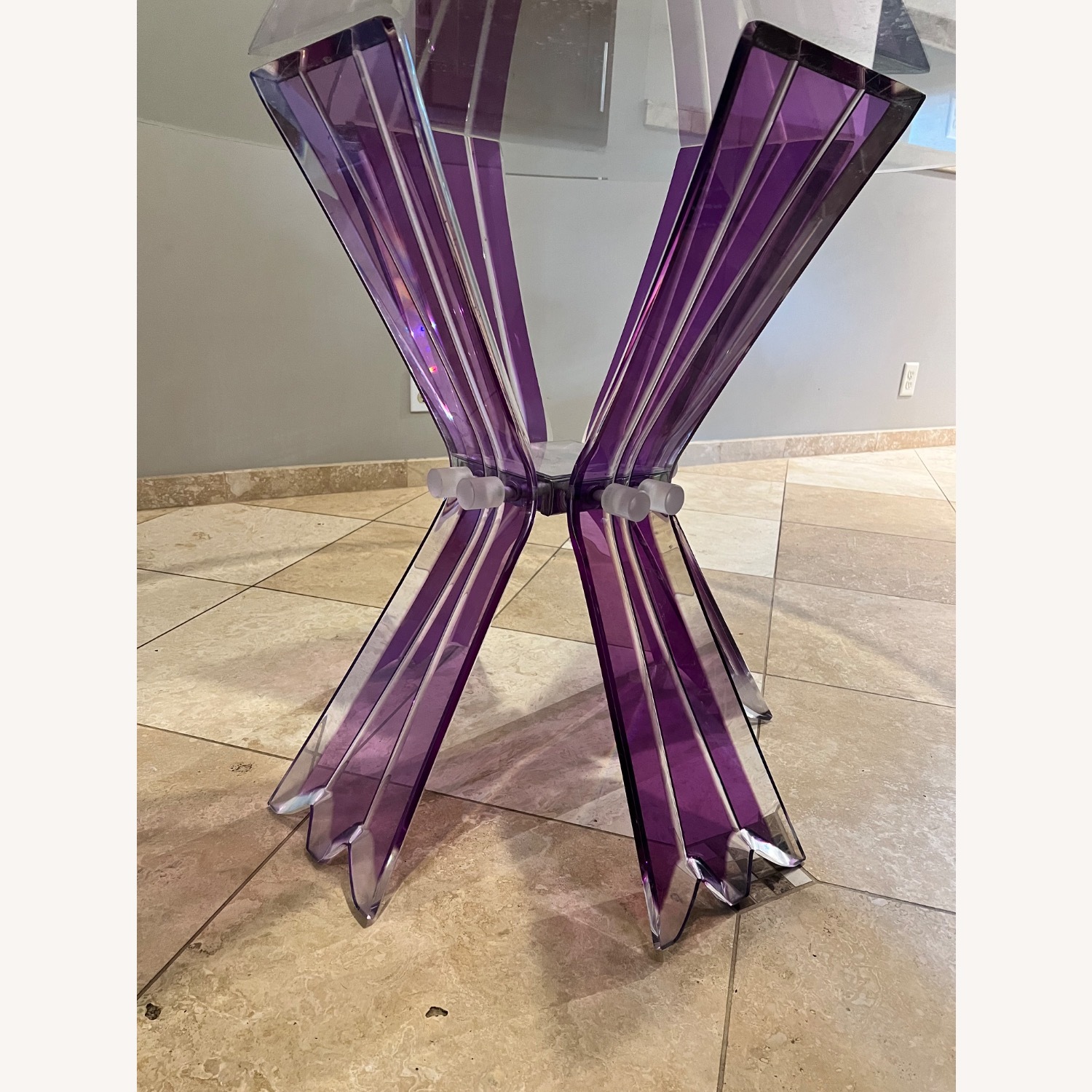 Vintage Lucite and Glass Table - image-2