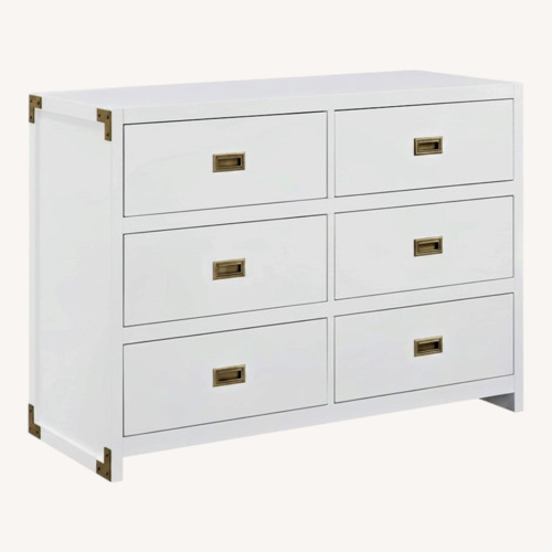 Used Wayfair Hubble 6-Drawer Campaign-Inspired Manufactured Wood Dresser for sale on AptDeco