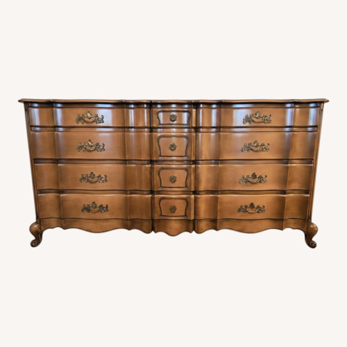 Used Sherwood Cherry French Provincial Style Dresser for sale on AptDeco