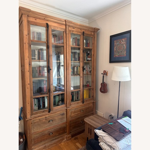 Used Solid Oak French Country Bookcase  for sale on AptDeco