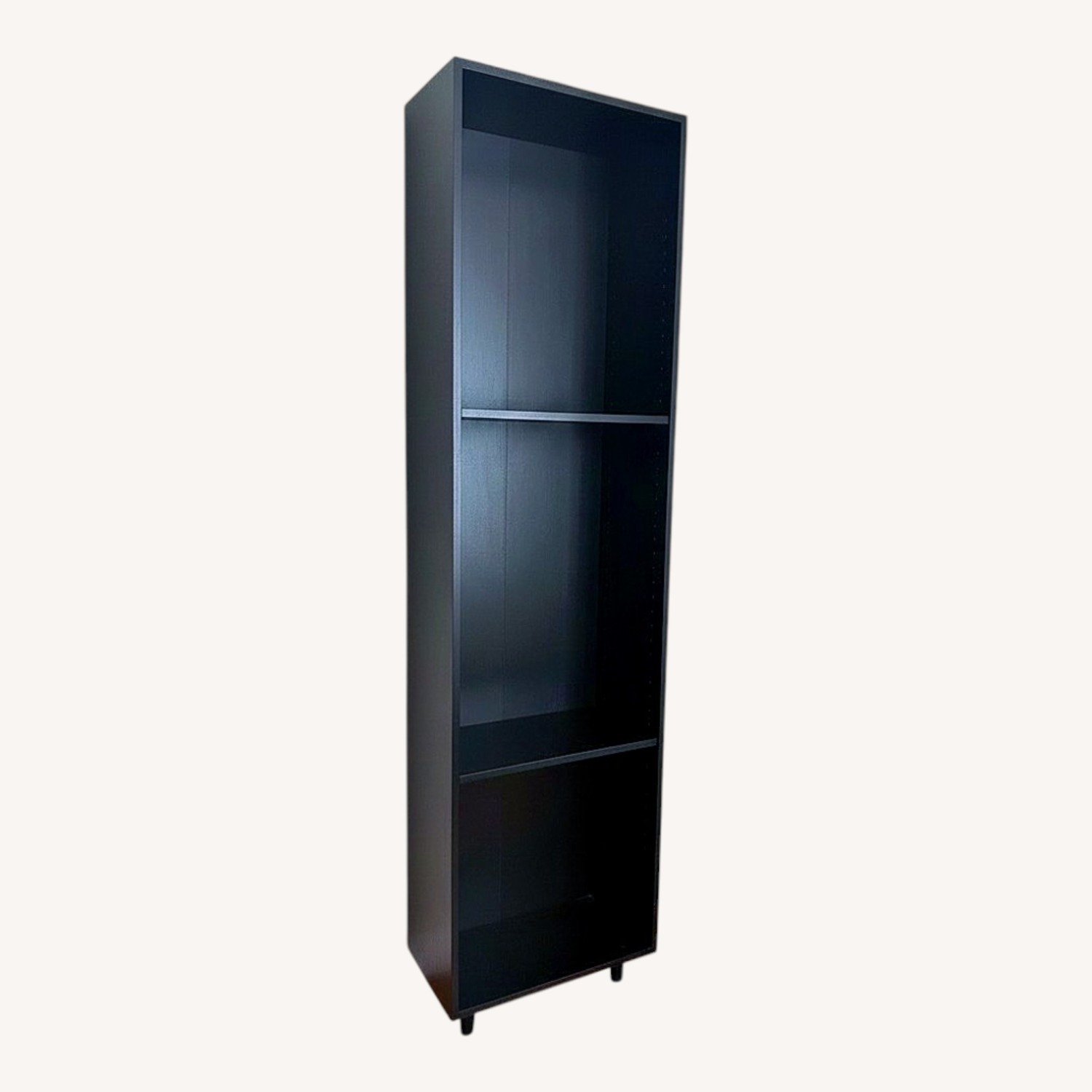 Modern Black Steel & Glass Display Cabinet - image-0