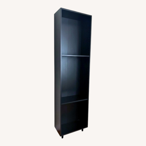 Used Modern Black Steel & Glass Display Cabinet  for sale on AptDeco