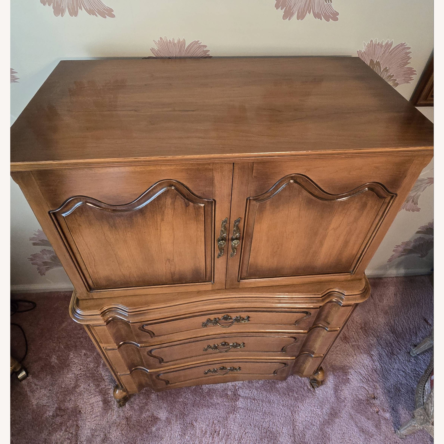 Vintage/Antique Finds Dark Brown Wood Dresser - image-4