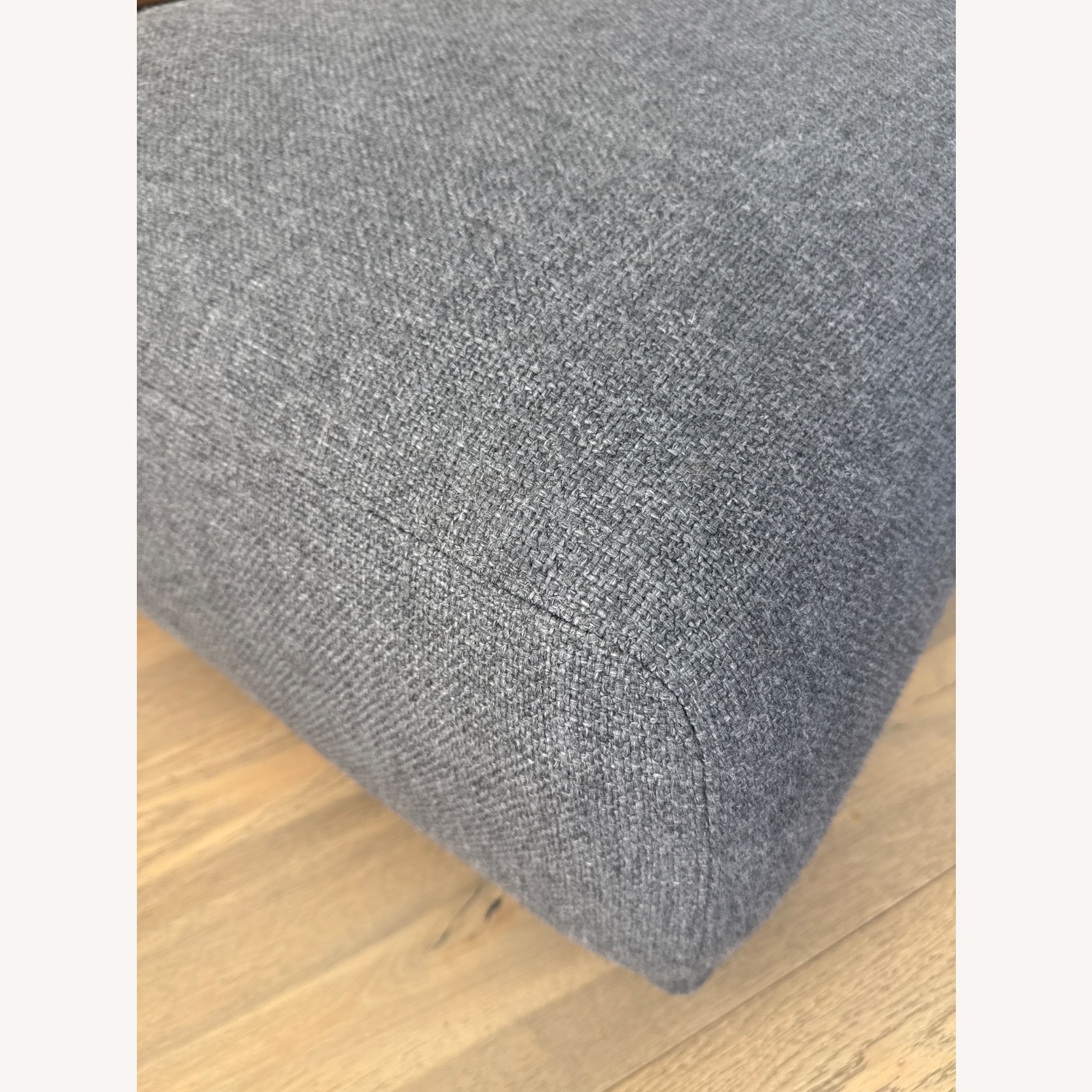 Design Within Reach Kelston Dark Gray Fabric Ottoman - image-3