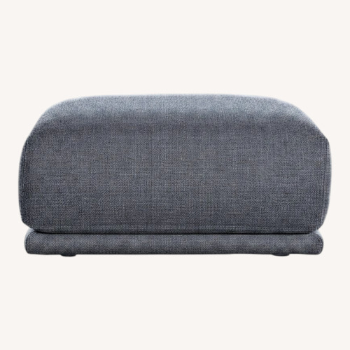 Used Design Within Reach Kelston Dark Gray Fabric Ottoman for sale on AptDeco