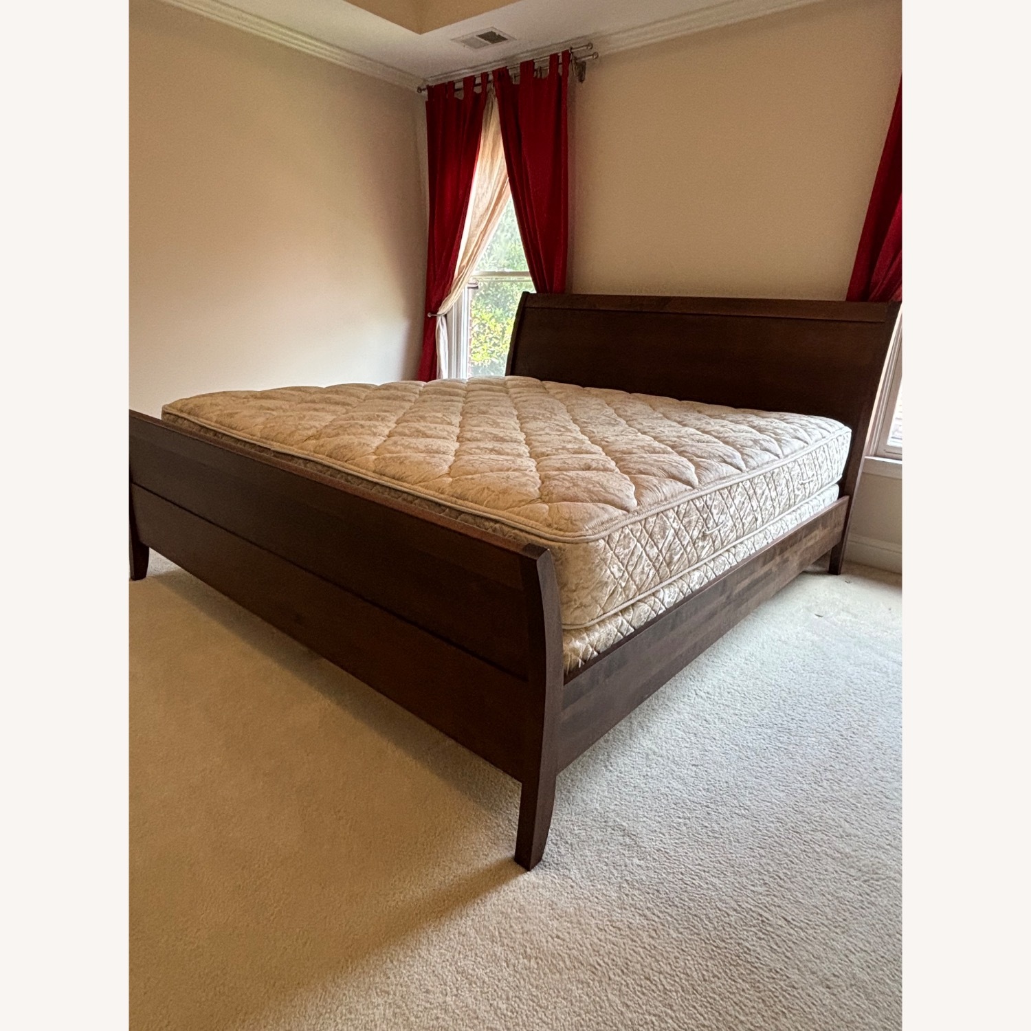 Baronet Dark Brown Wood King Bed - image-2