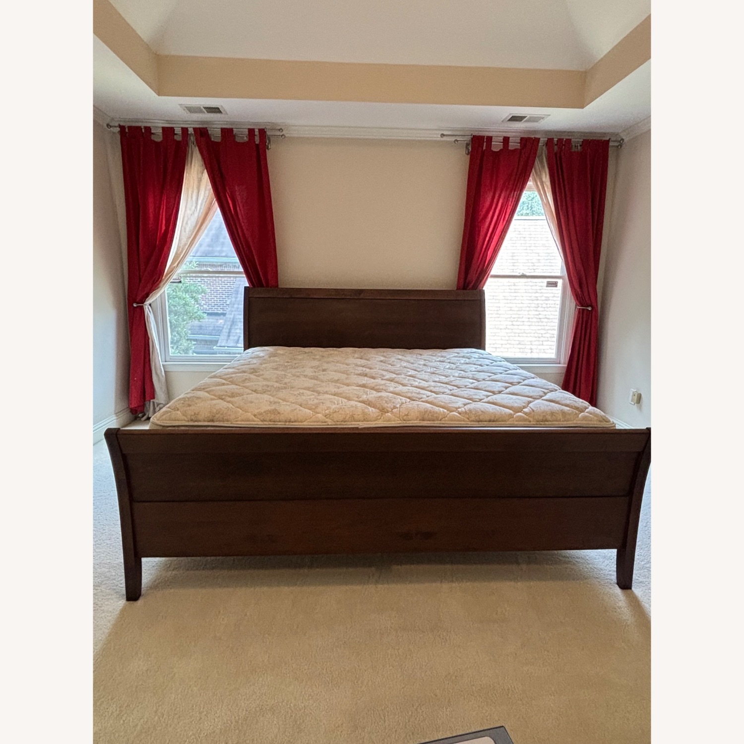 Baronet Dark Brown Wood King Bed - image-7