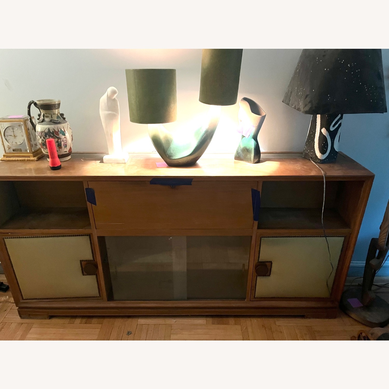 Solid Wood Art Deco Cocktail Console - image-2