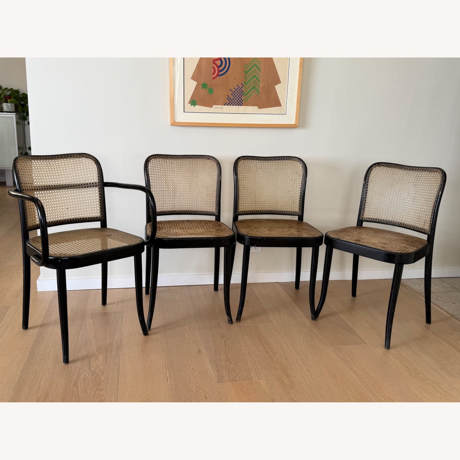 Vintage/Antique Finds Black Dining Chairs - image-1