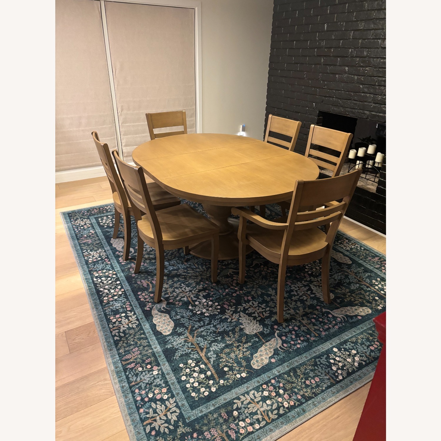 Grandin Road Light Brown Wood Dining Set - image-3