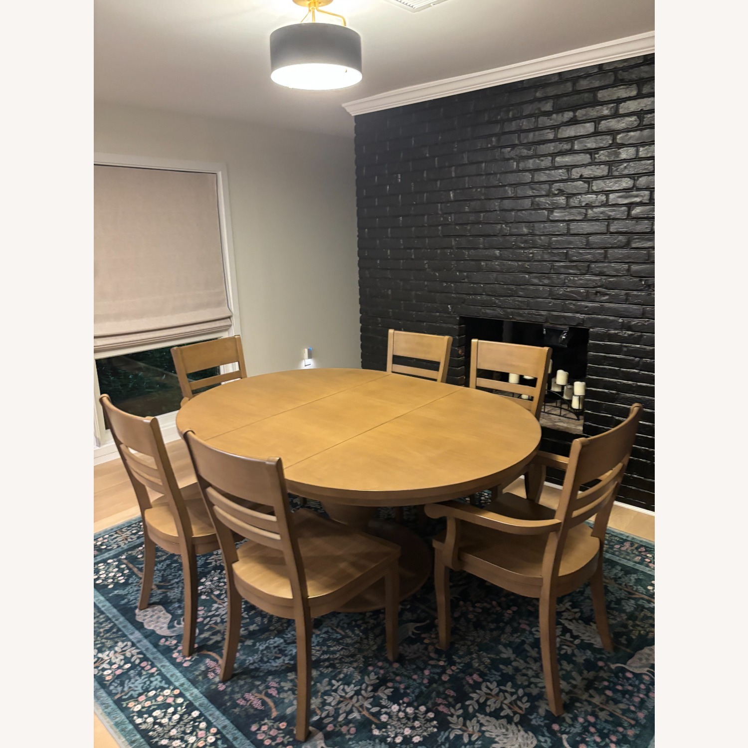 Grandin Road Light Brown Wood Dining Set - image-1
