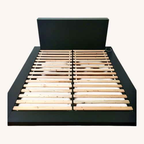 Used West Elm Queen Platform Bed Frame - Espresso for sale on AptDeco