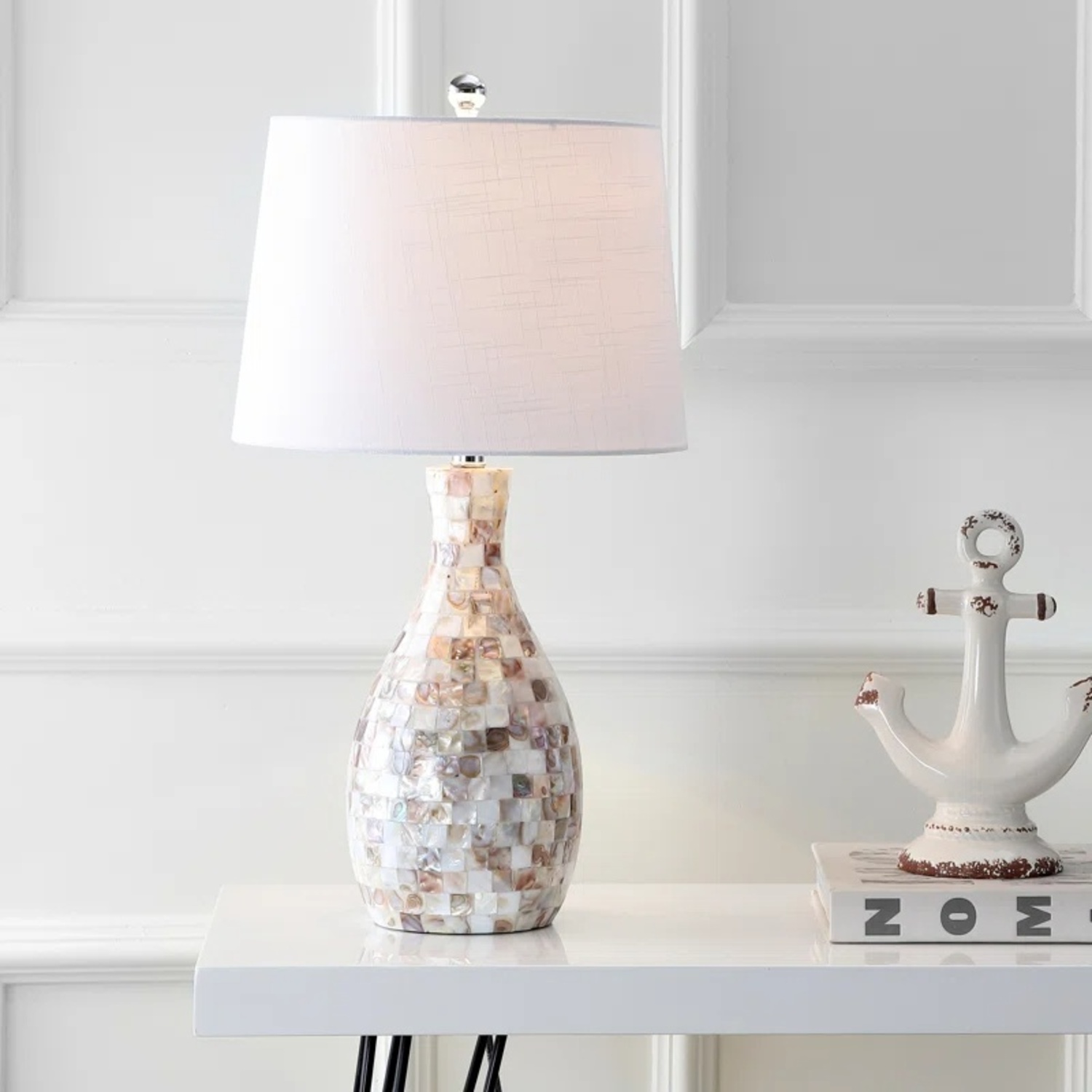 Wayfair Crewe Shell Table Lamp - image-4