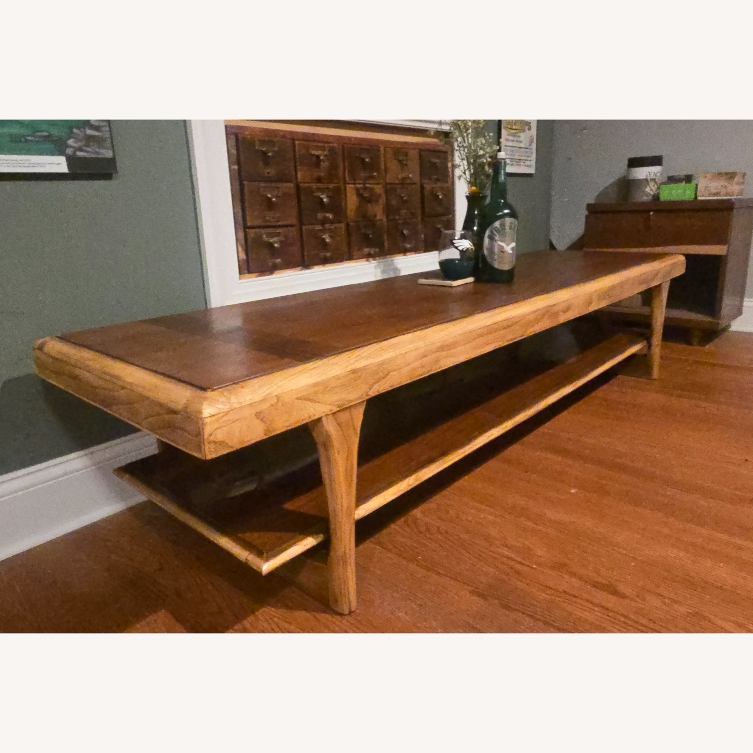 Lane Furniture Light Brown Wood Coffee Table - image-1