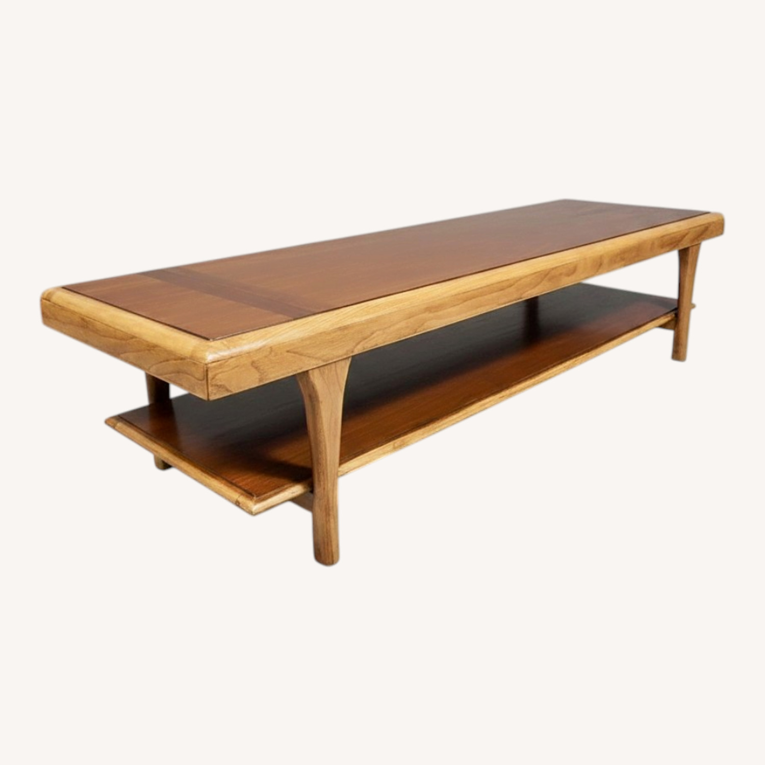 Lane Furniture Light Brown Wood Coffee Table - image-0