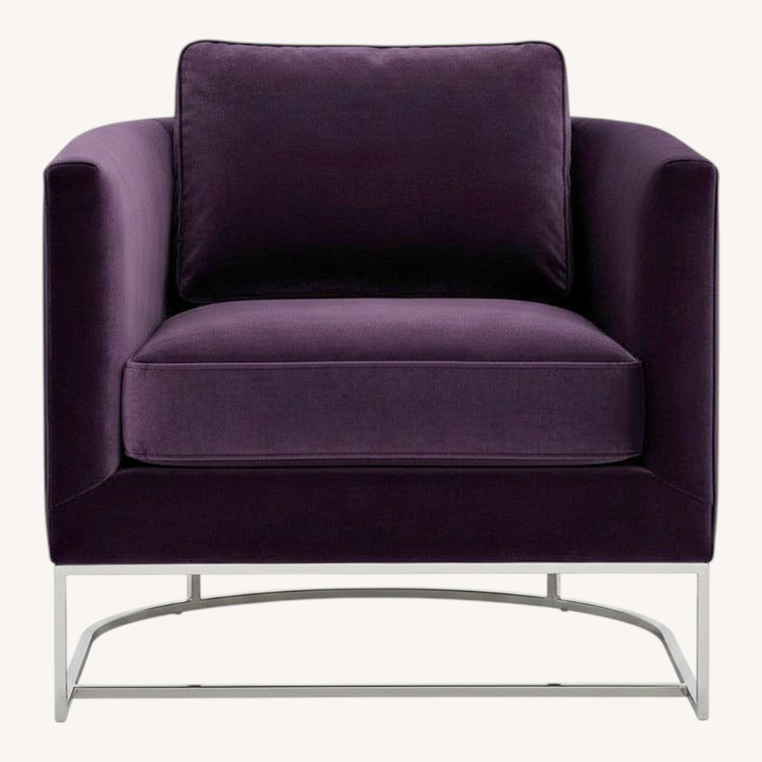 Bernhardt Purple Velvet Accent Chair - image-0