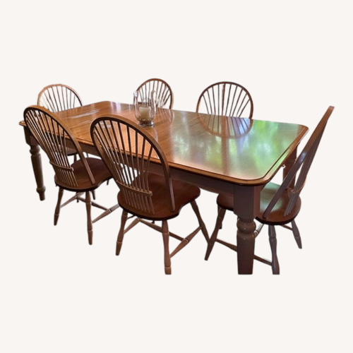 Used Canadel Natural Solid Wood Traditional Dining Set for sale on AptDeco