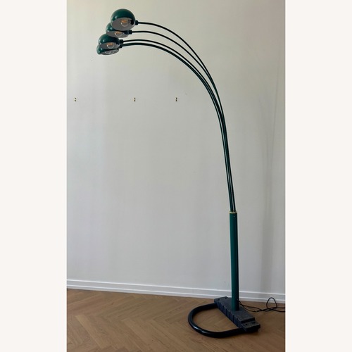 Used Green Five Arm Arc Postmodern Floor Lamp for sale on AptDeco