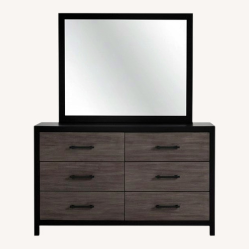 Used Bob's Fusion 6-Drawer Dresser & Mirror for sale on AptDeco