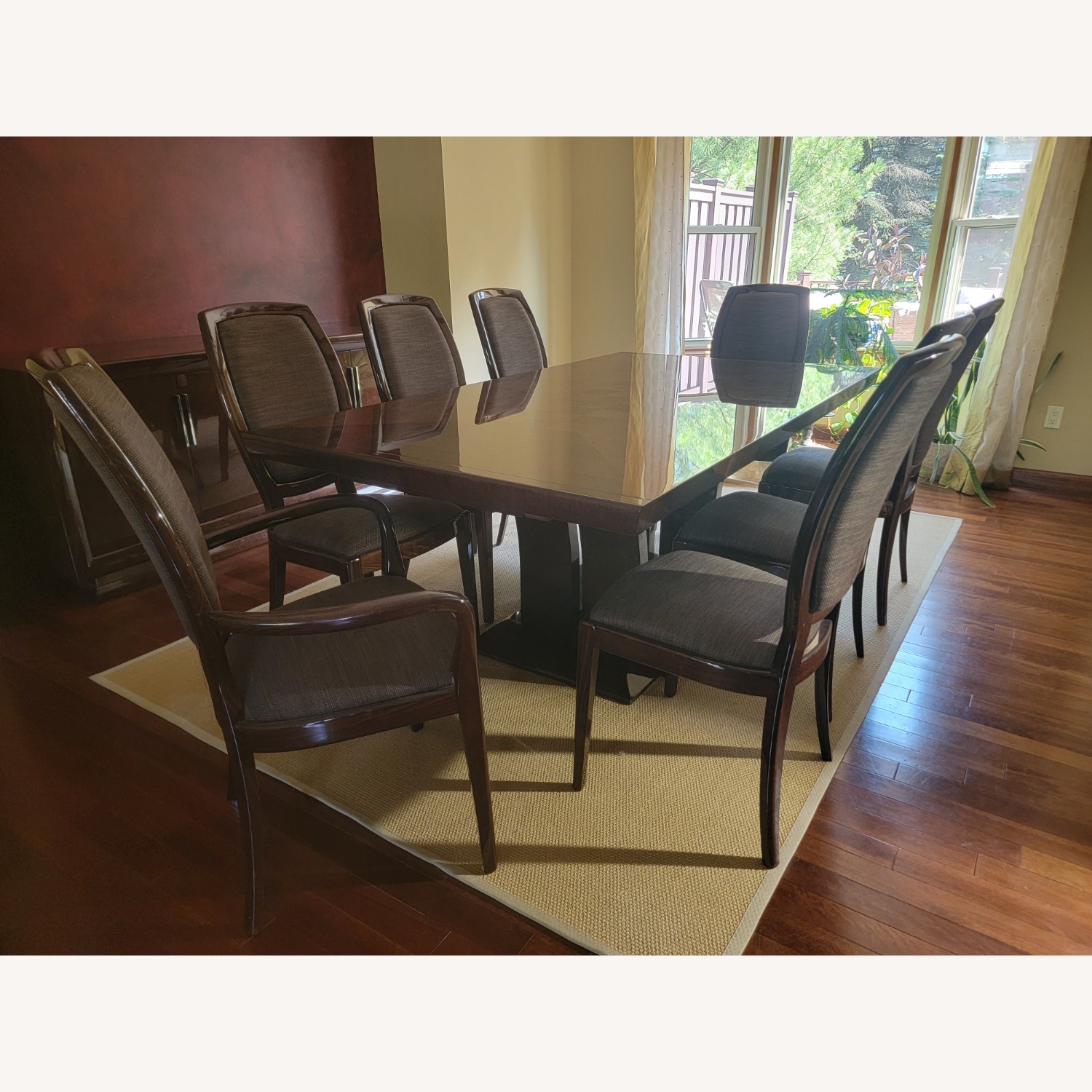 Excelsior Milano Dark Brown Wood Dining Set - image-1