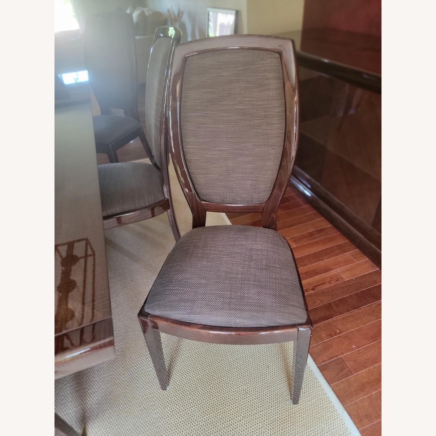 Excelsior Milano Dark Brown Wood Dining Set - image-4