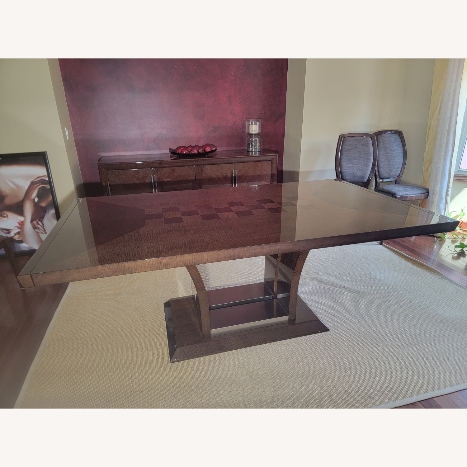 Excelsior Milano Dark Brown Wood Dining Set - image-2