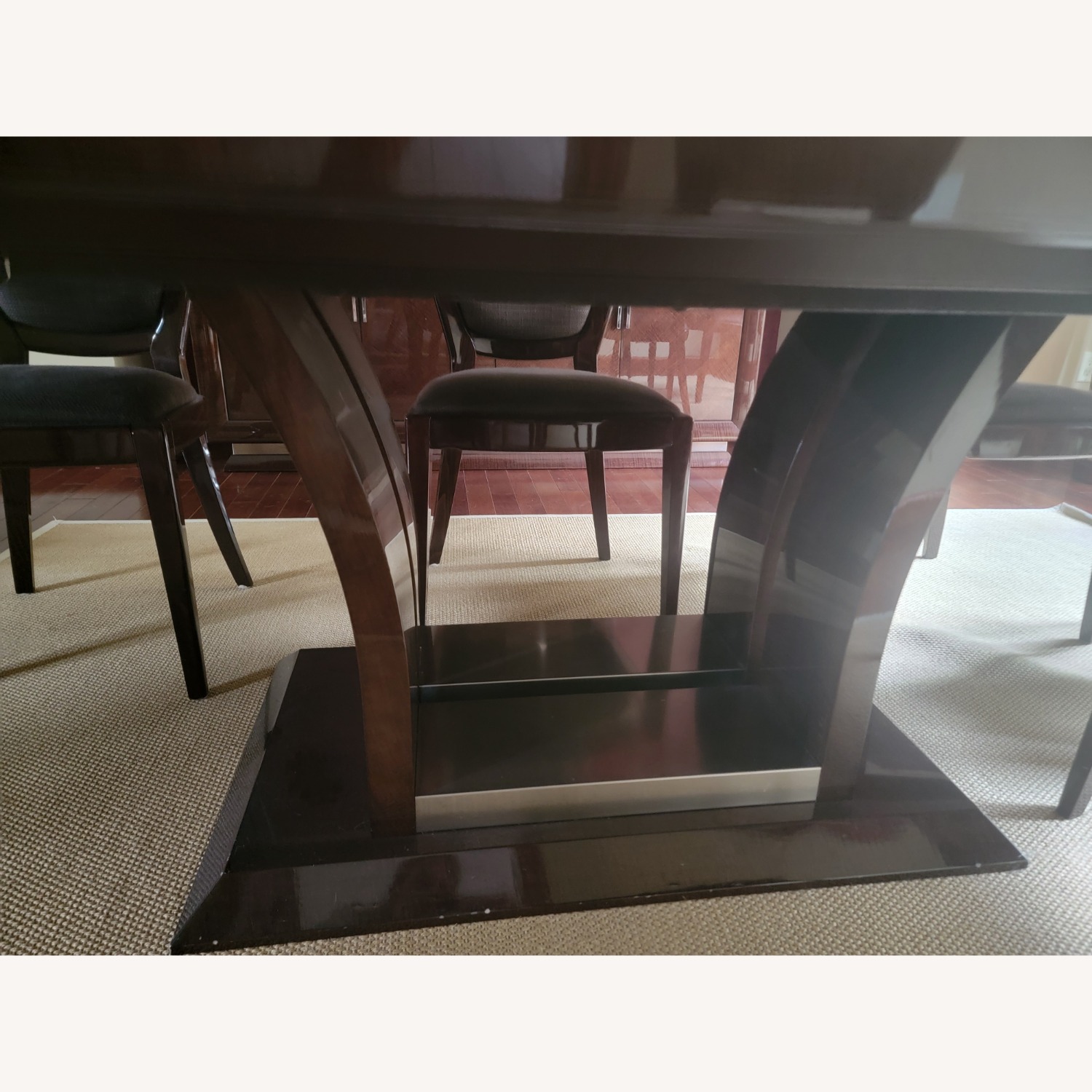 Excelsior Milano Dark Brown Wood Dining Set - image-3