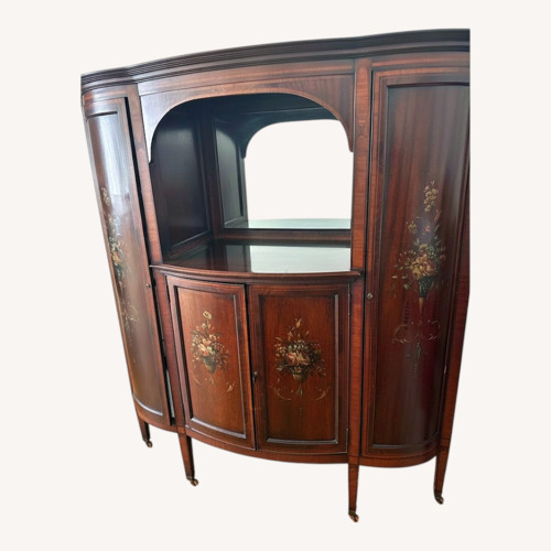 Used Vintage/Antique Finds Dark Brown Wood Sideboard for sale on AptDeco