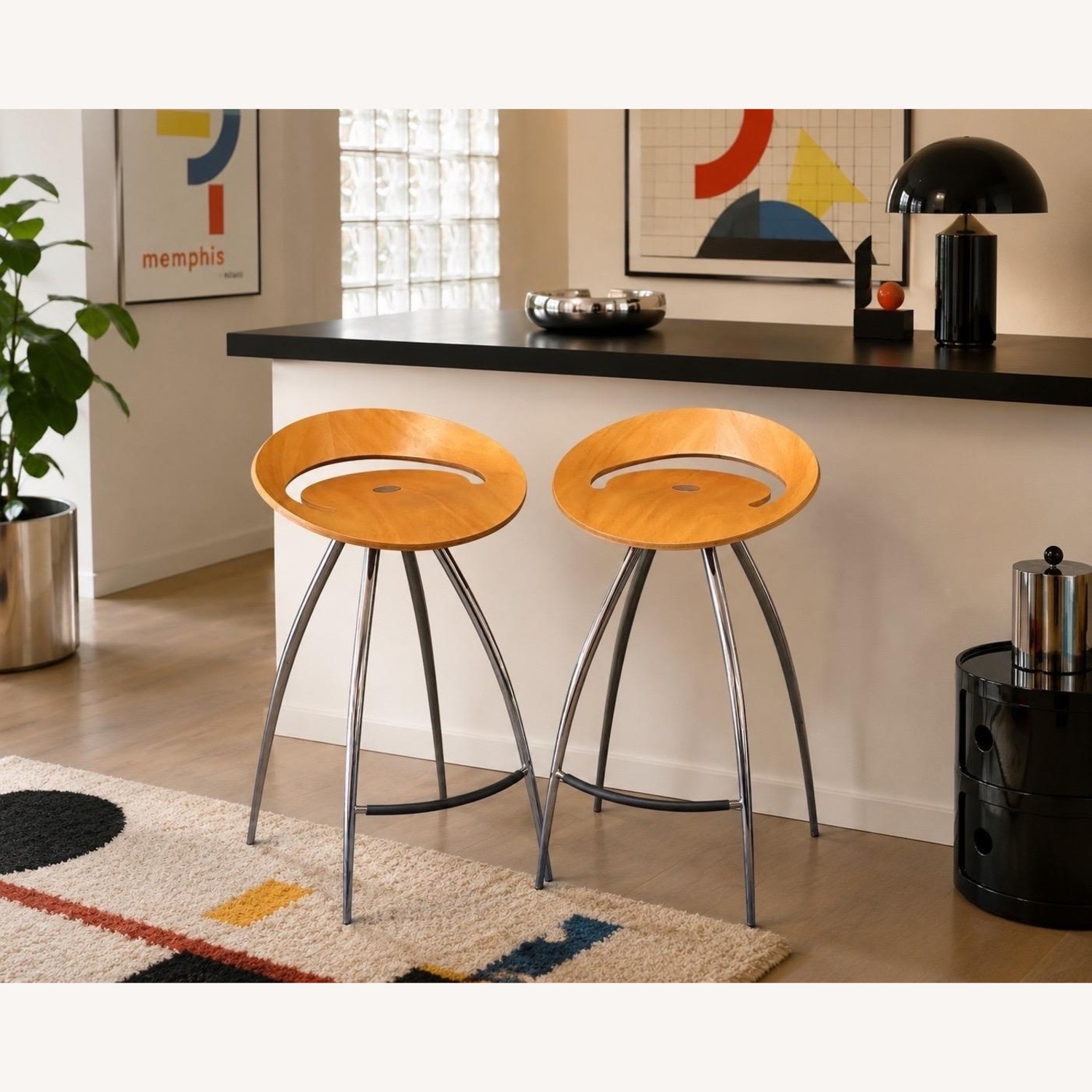 Jonas Bohlin Magis Post Modern Lyra Bar Stools - image-3