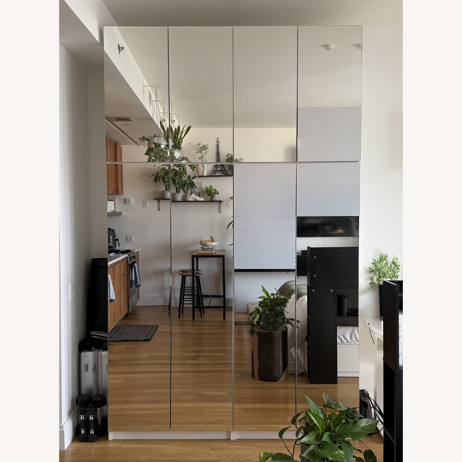 Contempo Space Mirrored Wardrobe - image-0