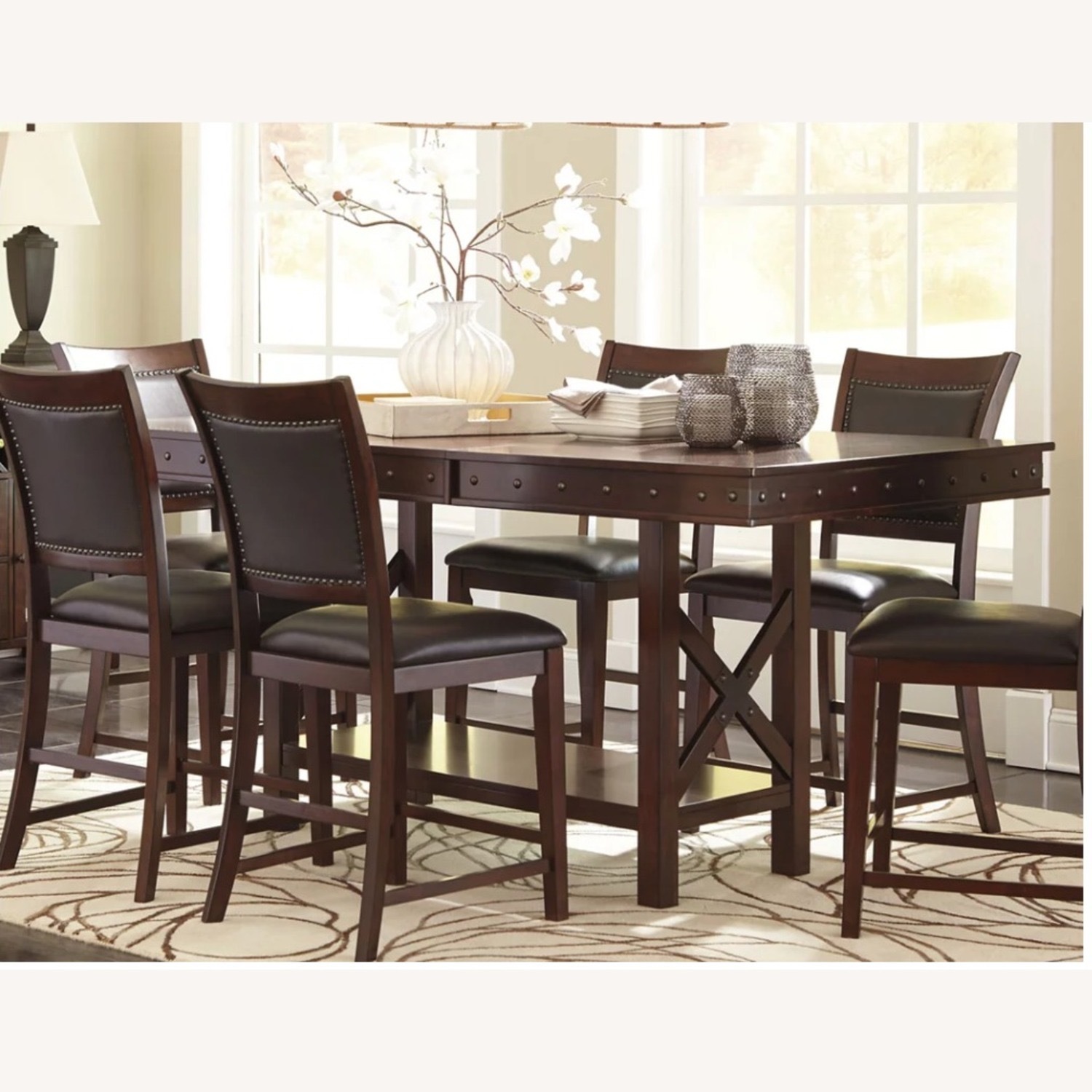 Ashley Furniture Collenburg Dark Brown Wood Dining Set - image-1