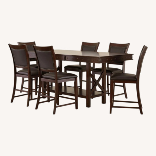 Used Ashley Furniture Collenburg Dark Brown Wood Dining Set for sale on AptDeco