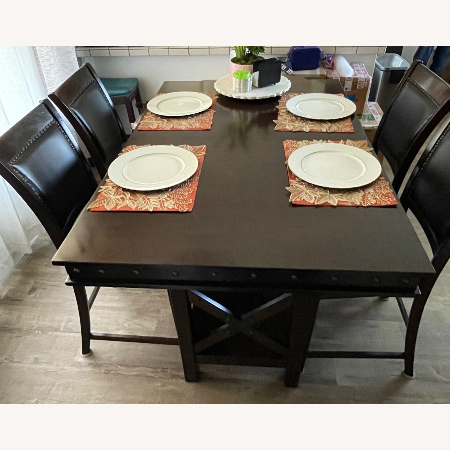 Ashley Furniture Collenburg Dark Brown Wood Dining Set - image-4