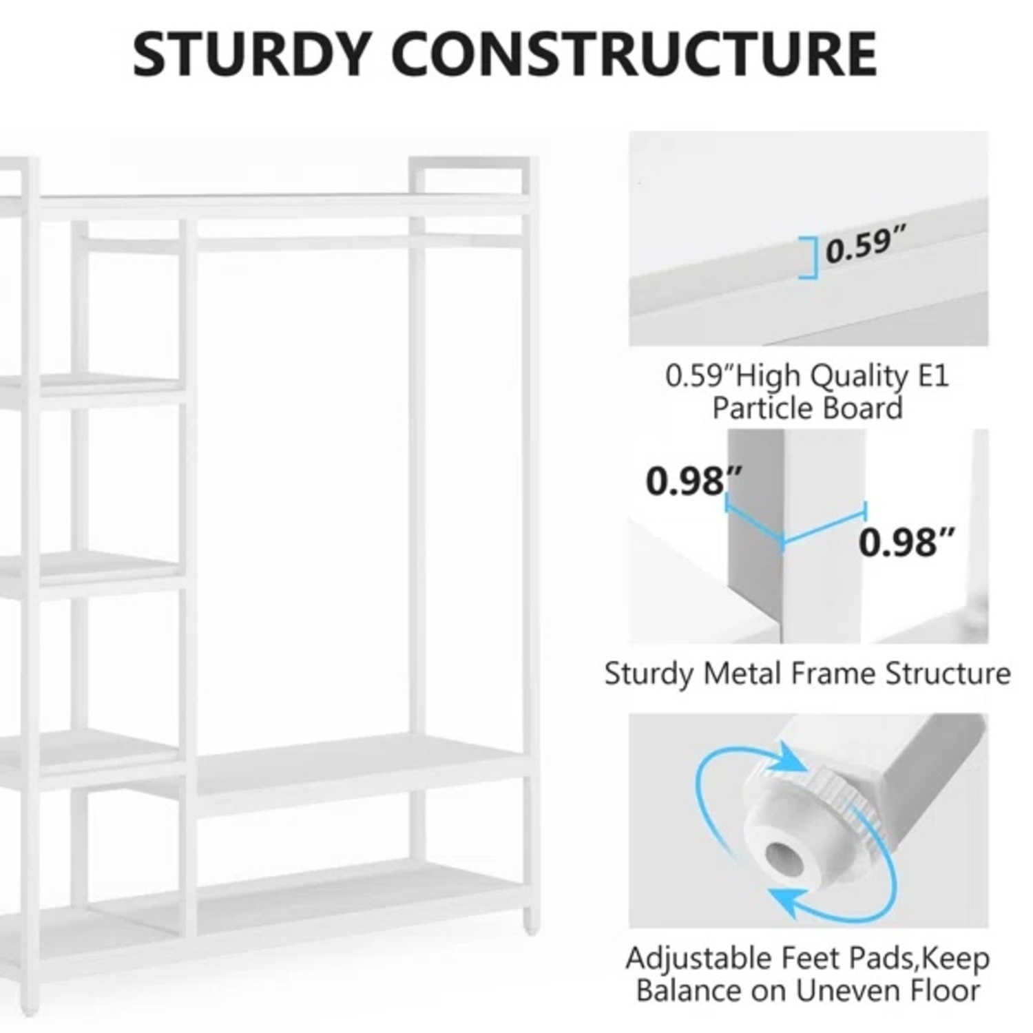 Wayfair Standing Closet System - image-4