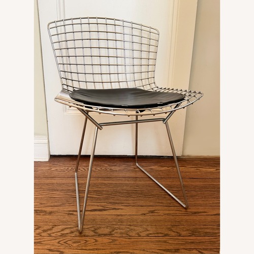 Used Bertoia Silver Metal Dining Chairs for sale on AptDeco