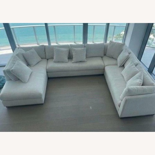 Used Oversized Cream Modular U-Shaped Sofa for sale on AptDeco
