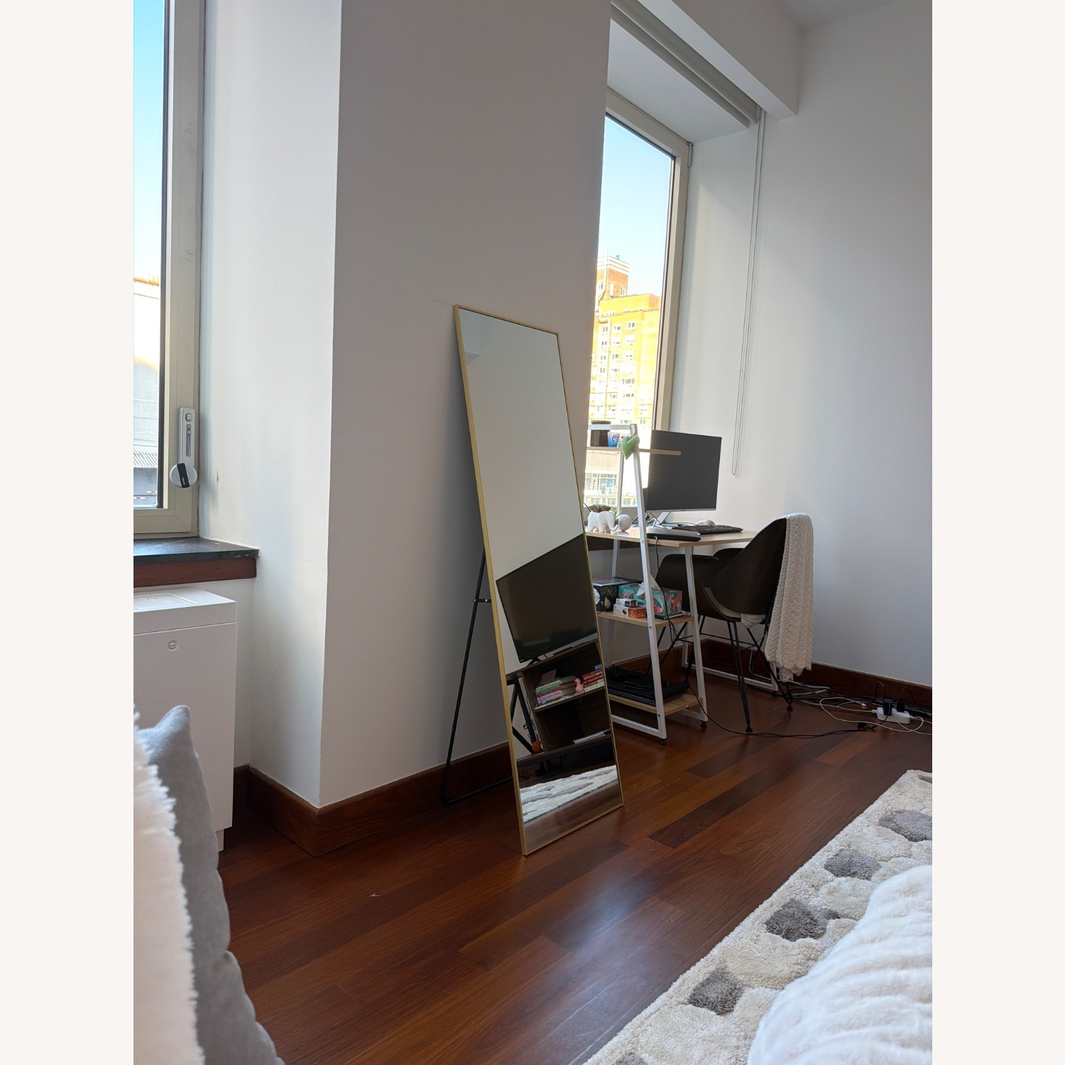 Wayfair Gold Glass Floor Mirror - image-3