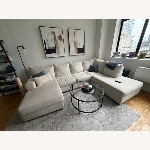 Used Ashley Furniture Cambri Light Gray 2 Piece Sectional for sale on AptDeco