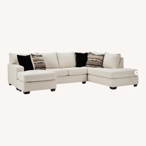 Used Ashley Furniture Cambri Light Gray 2 Piece Sectional for sale on AptDeco