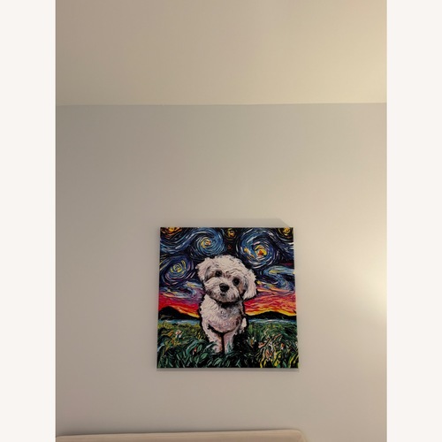 Used Wayfair Maltipoo Painting Print for sale on AptDeco
