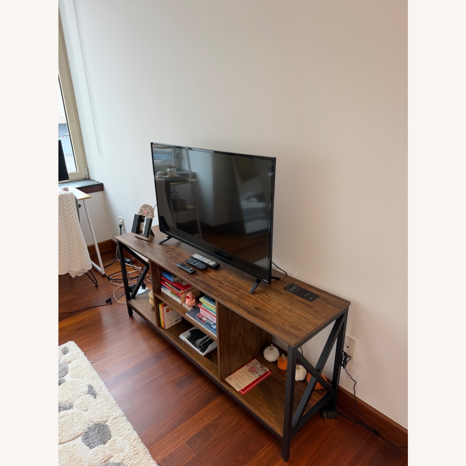 Wayfair Dark Brown Wood Media Storage - image-2