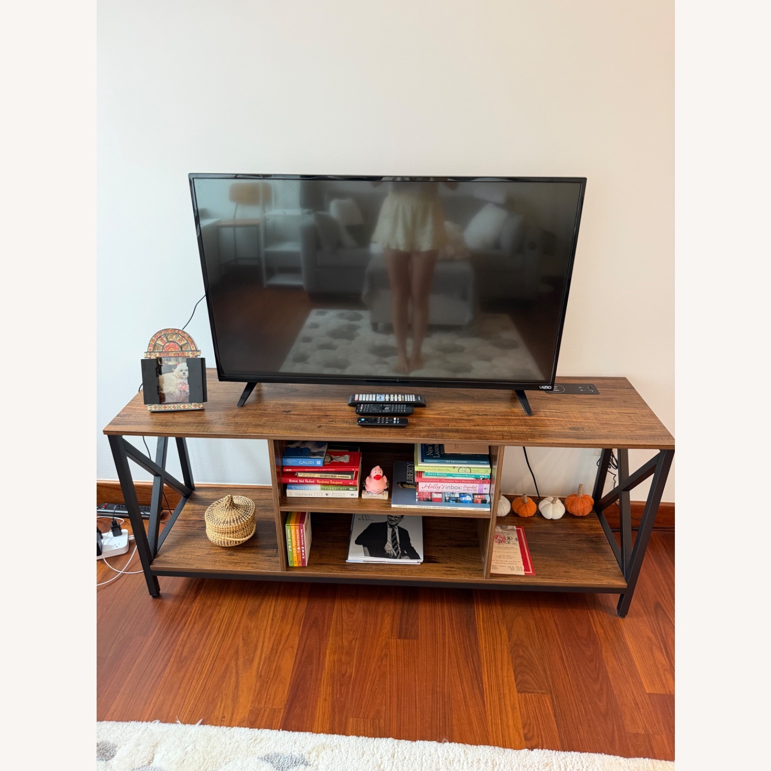 Wayfair Dark Brown Wood Media Storage - image-1