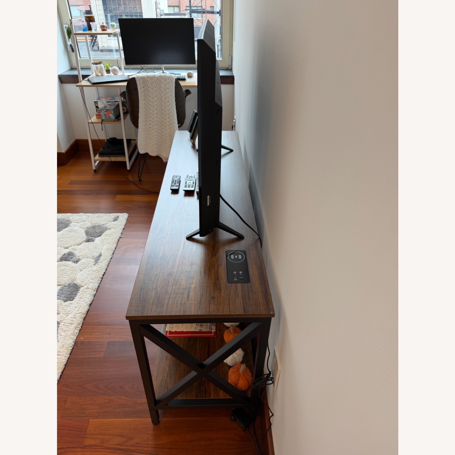 Wayfair Dark Brown Wood Media Storage - image-3