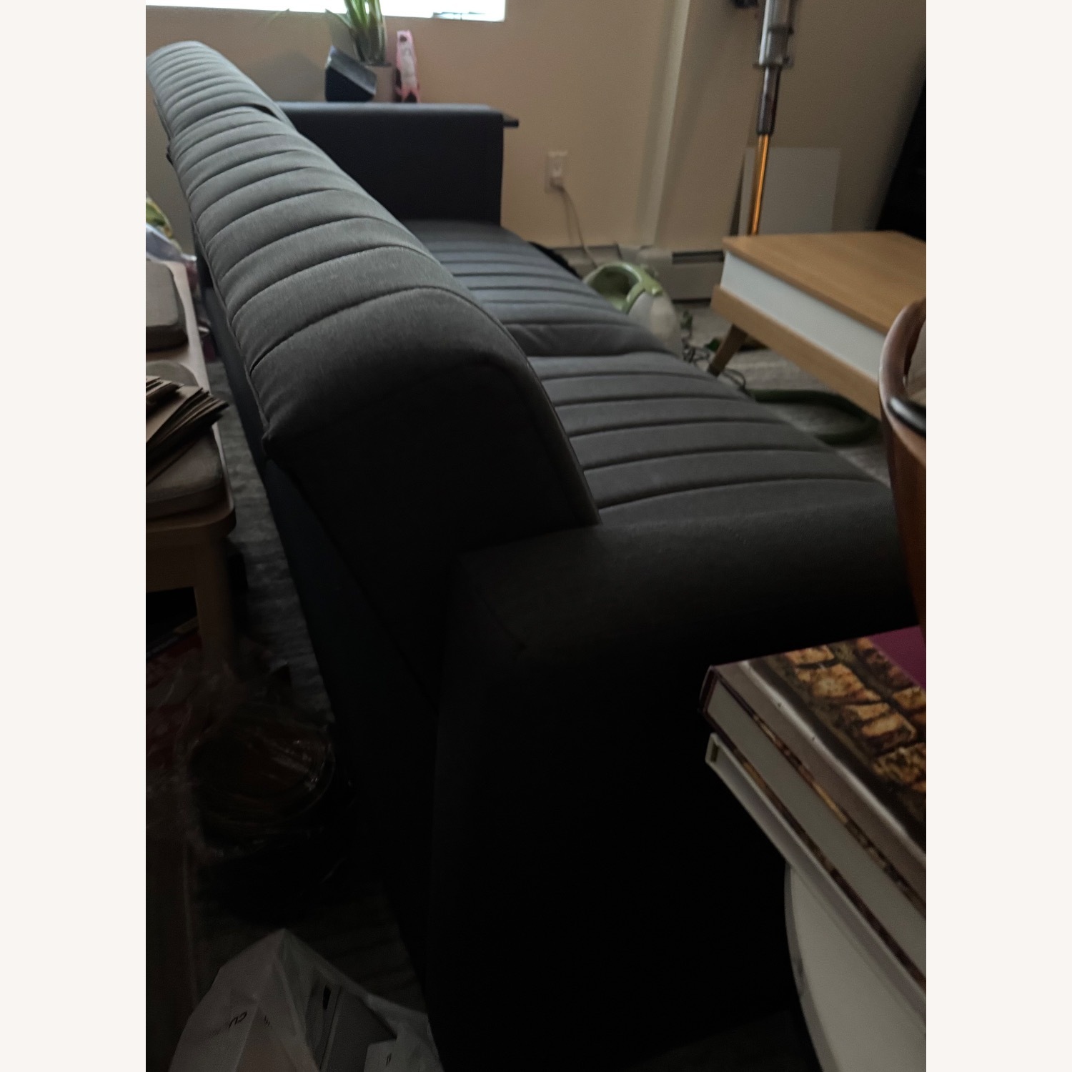 Wayfair Hansfried Dark Gray Futon - image-2