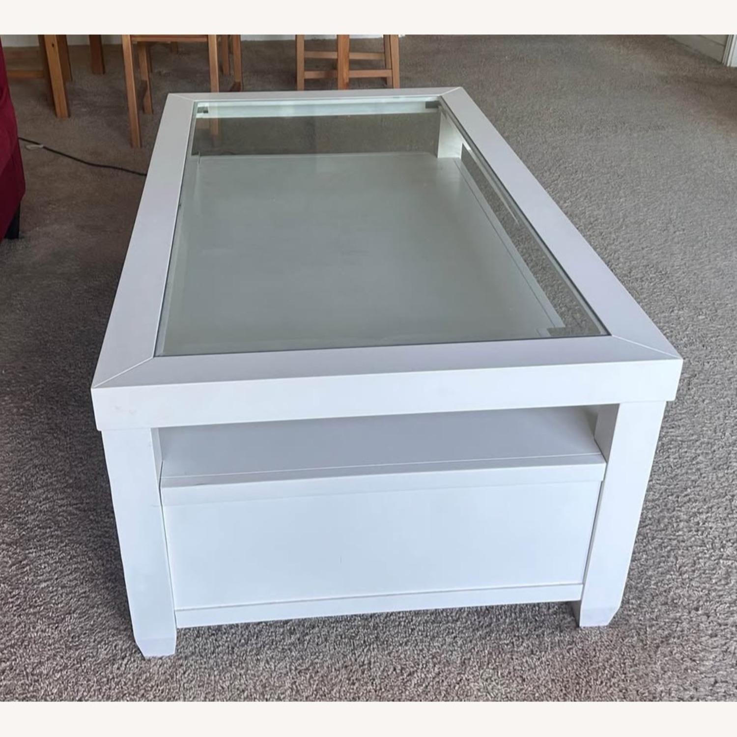 Bob's Discount Furniture Prestige White Storage Coffee Table - image-4