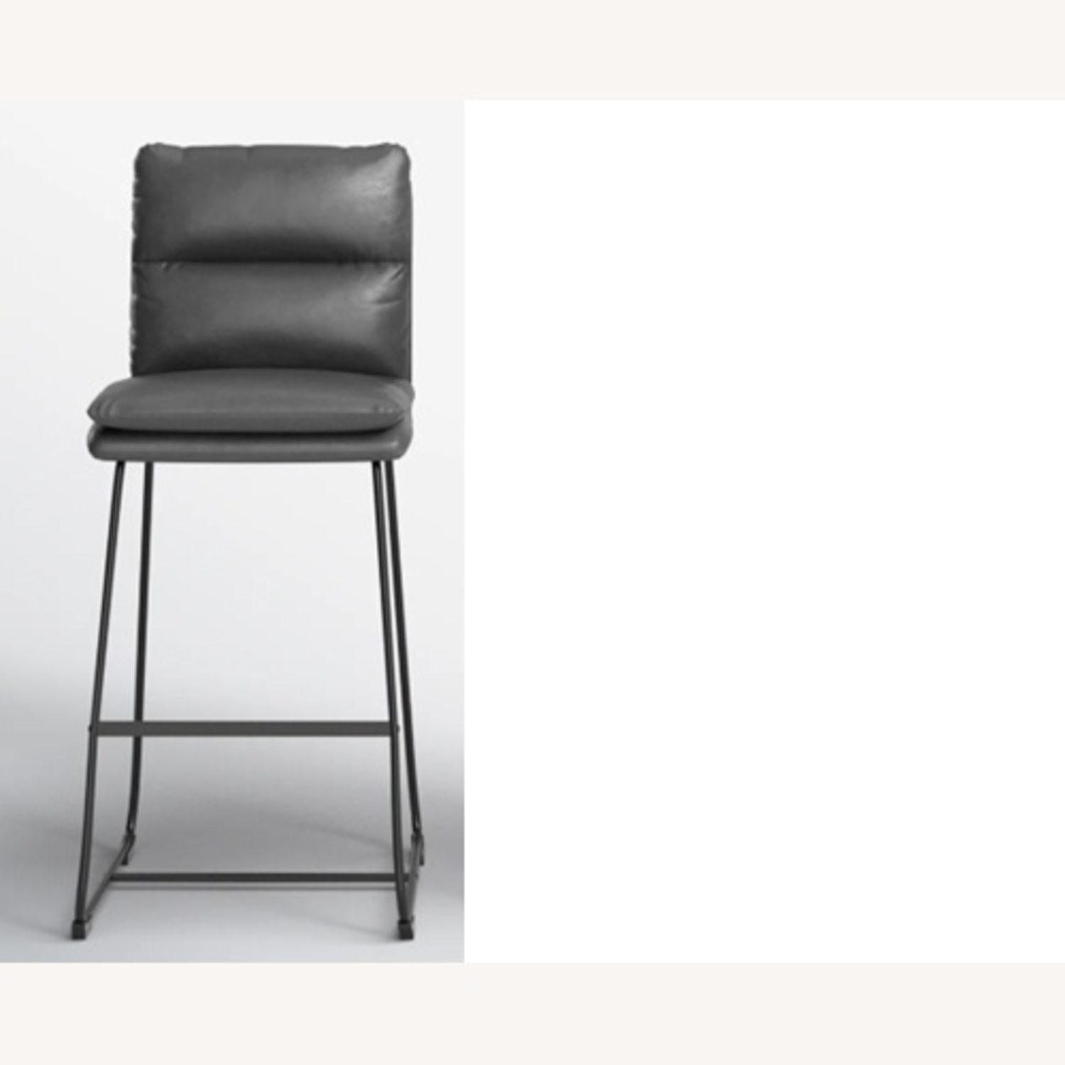 Wayfair Black Faux Leather Stool - image-4